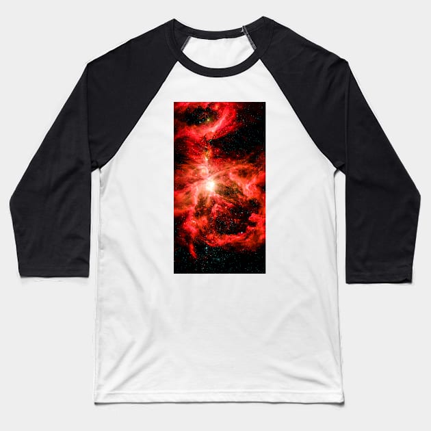 Nebula Baseball T-Shirt by RosMir